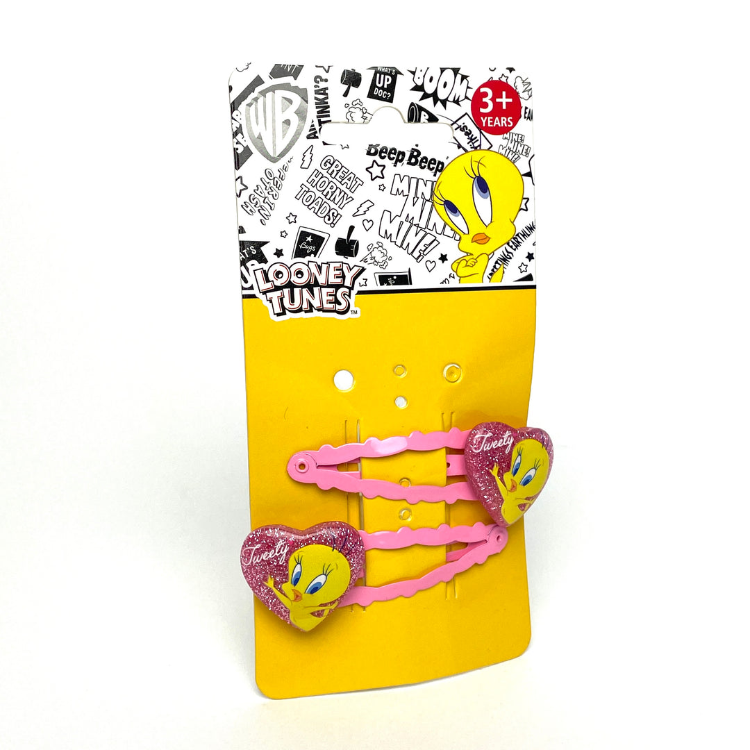 .**Tweety Glitter Hair Clips