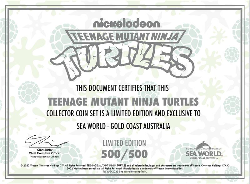 Teenage Mutant Ninja Turtles LIMITED EDITION Coin Set 500 / 500