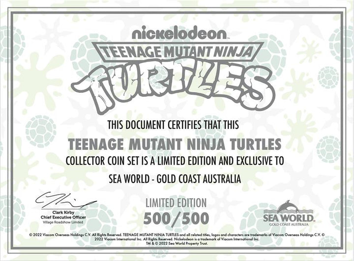 Teenage Mutant Ninja Turtles LIMITED EDITION Coin Set 500 / 500