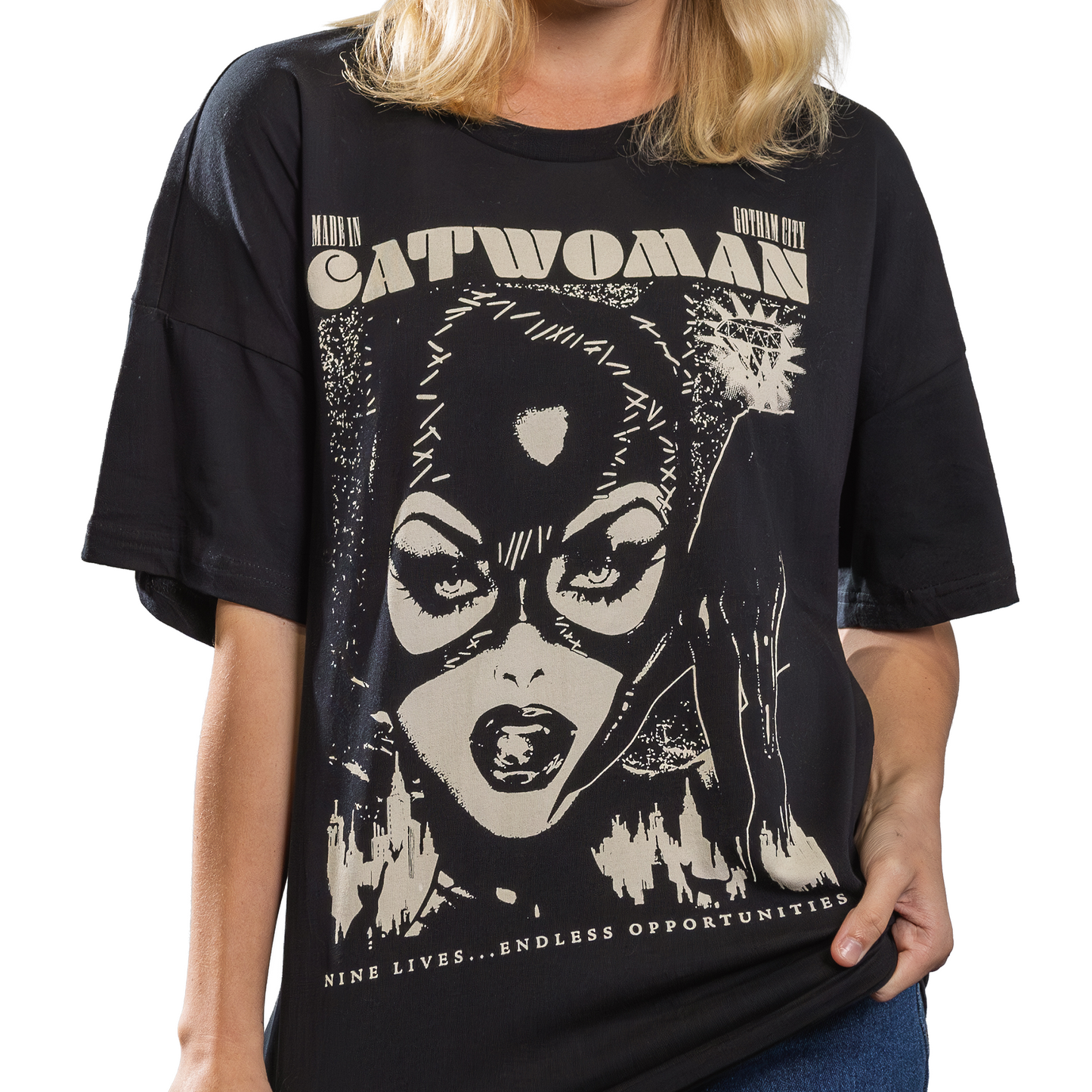 Catwoman Nine Lives Adult T-shirt