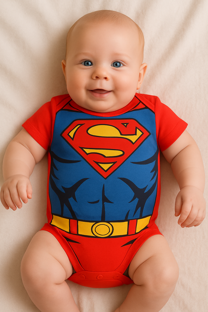 Romper and Bib Set Superman