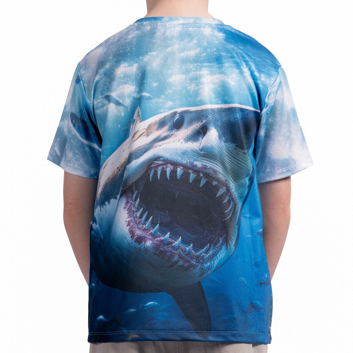 Sea World Shark Print Kids T-shirt