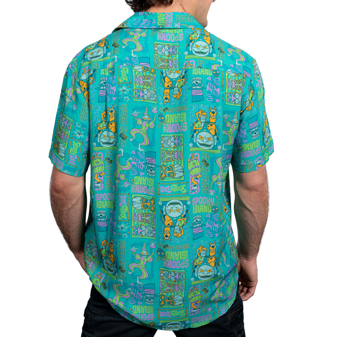 Scooby Doo Adult Button Up Shirt