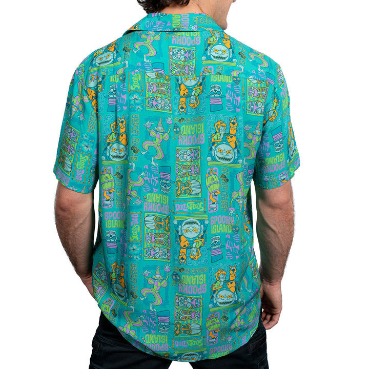 Scooby Doo Adult Button Up Shirt