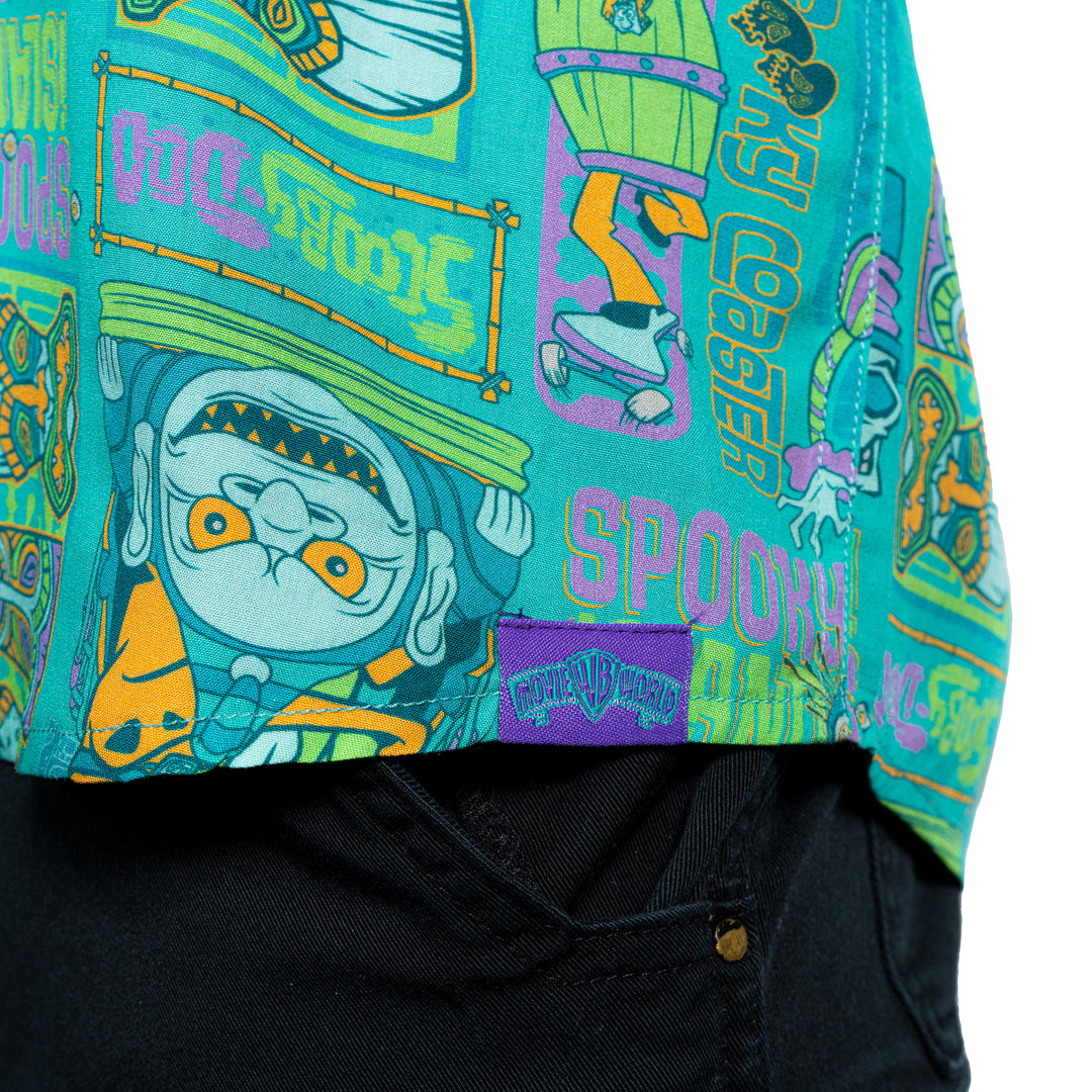 Scooby Doo Adult Button Up Shirt