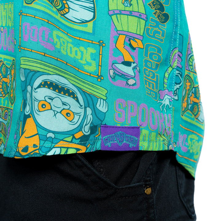Scooby Doo Adult Button Up Shirt