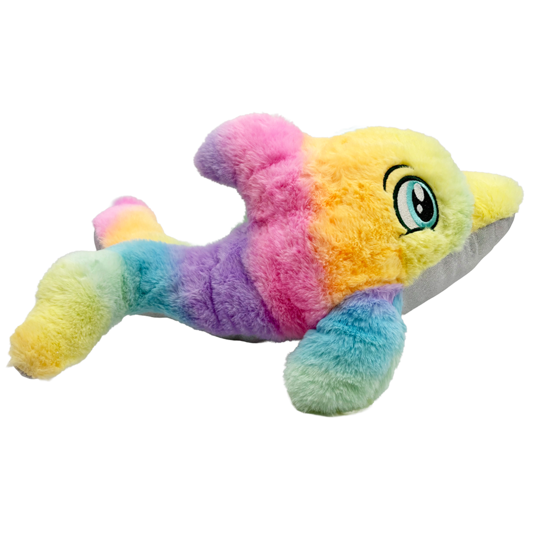 Rainbow Dolphin Plush 15"