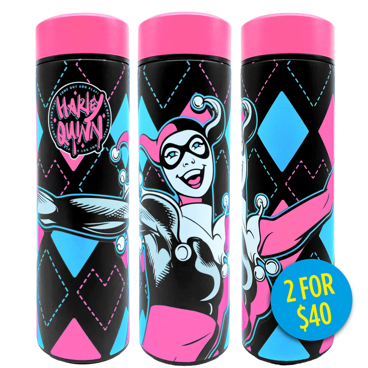 Harley Quinn Metal Sipper Bottle