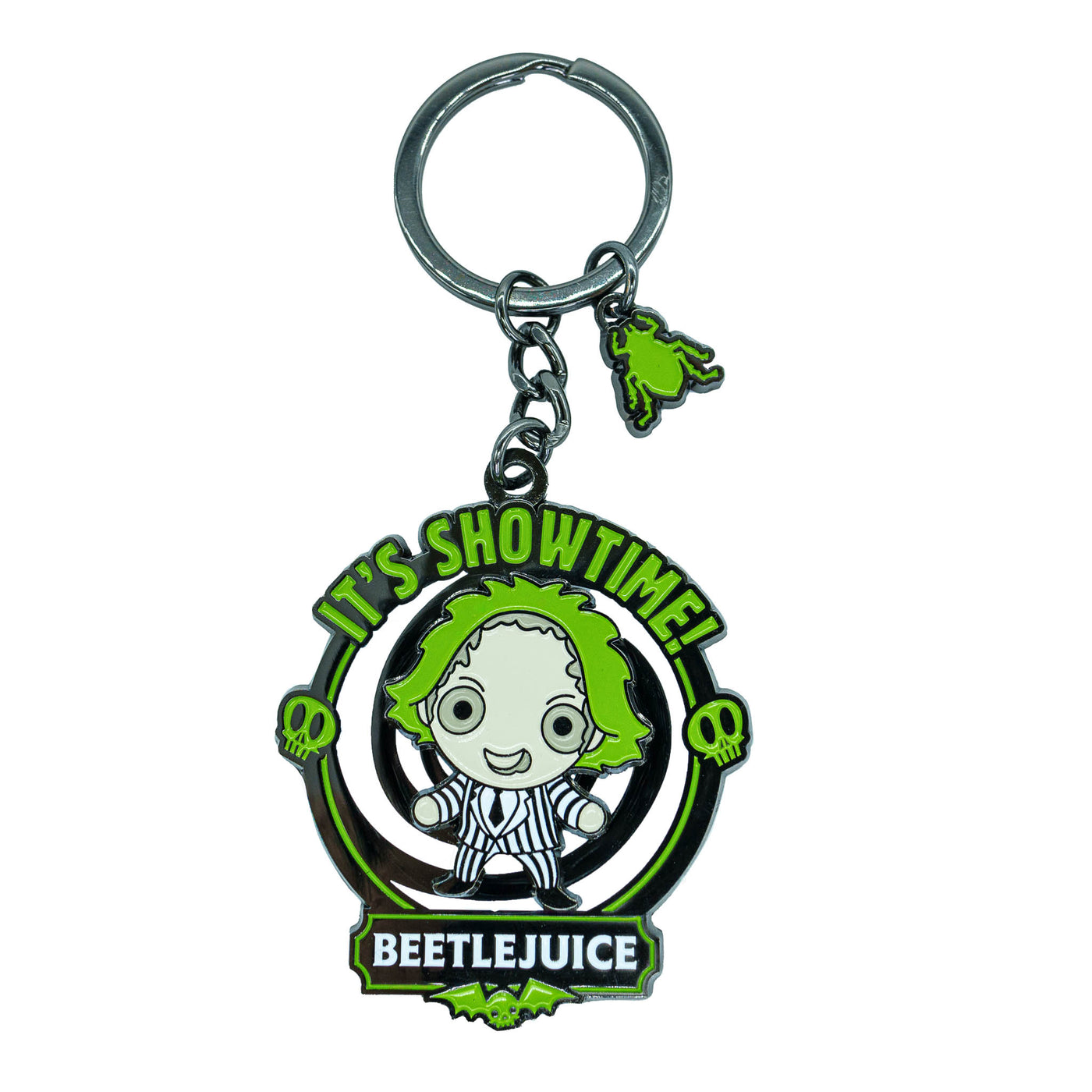 Beetlejuice Spinner Keyring