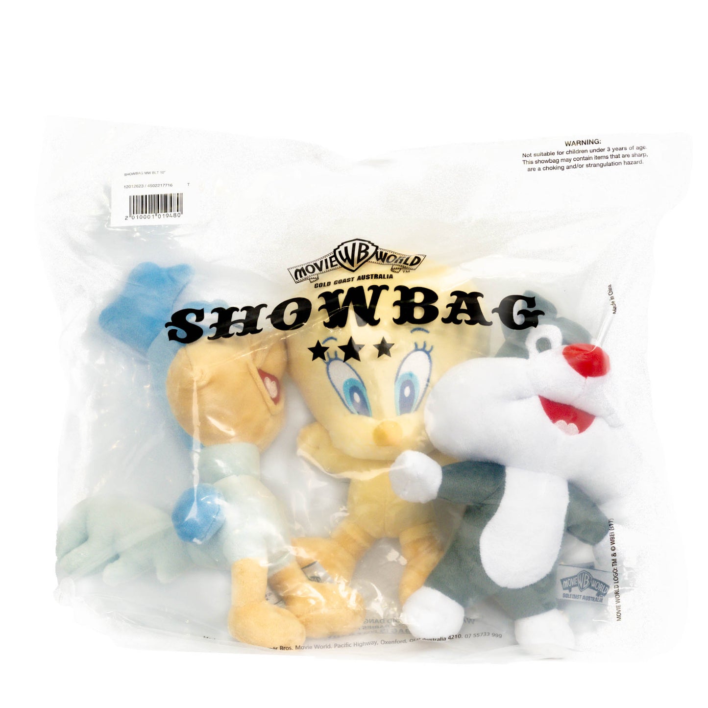 3 Piece Looney Tunes Show bag Twty/Sylv/RRunner 10"