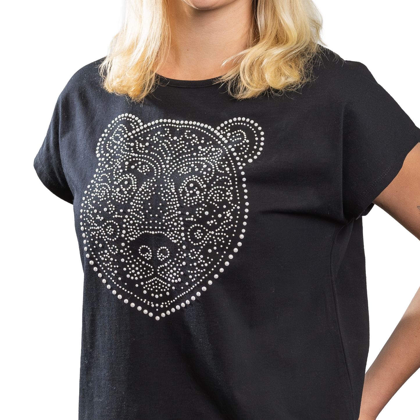 Polar Bear Adult T-shirt With Pearl Design