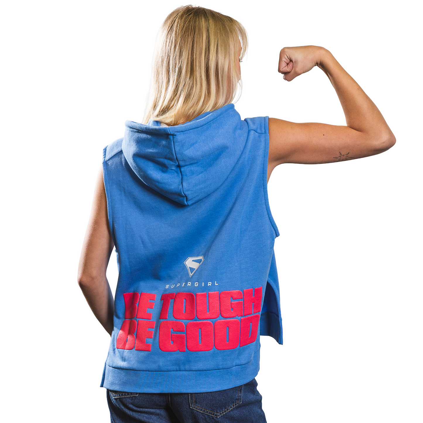 Supergirl Adult Fleece Hooded Tank