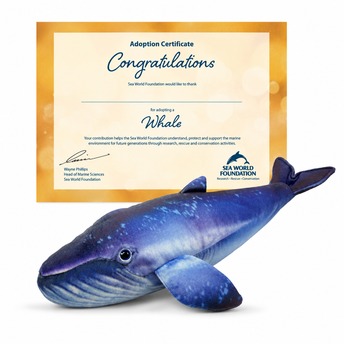 Sea World Foundation Adopt a Whale