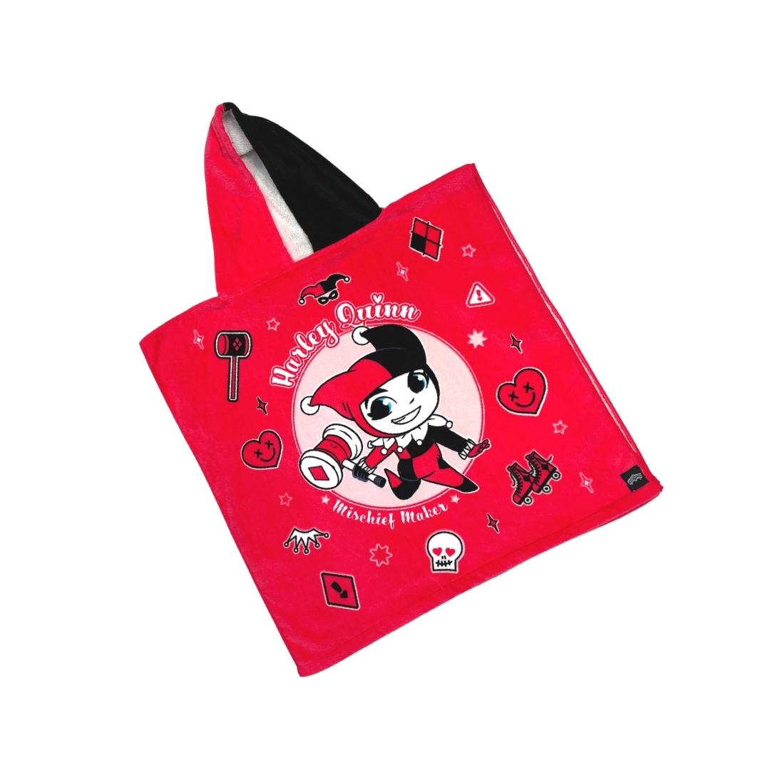 Harley Quinn Kids Poncho Towel