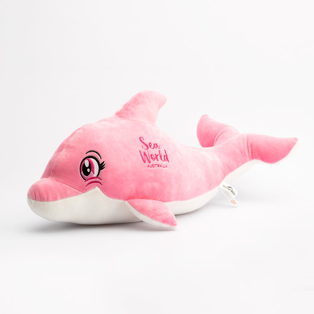 Pink Dolphin Plush 22"