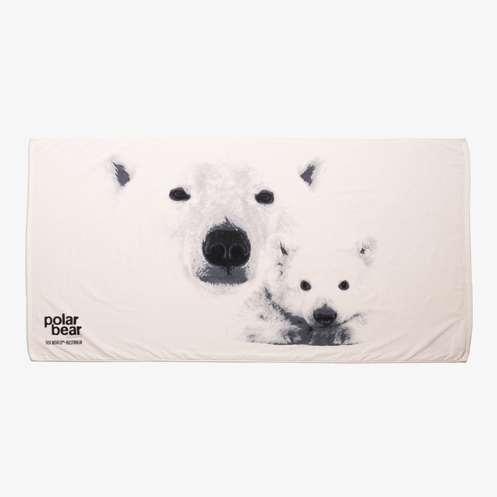 Polar Bear Beach Towel – Village Roadshow Theme Parks