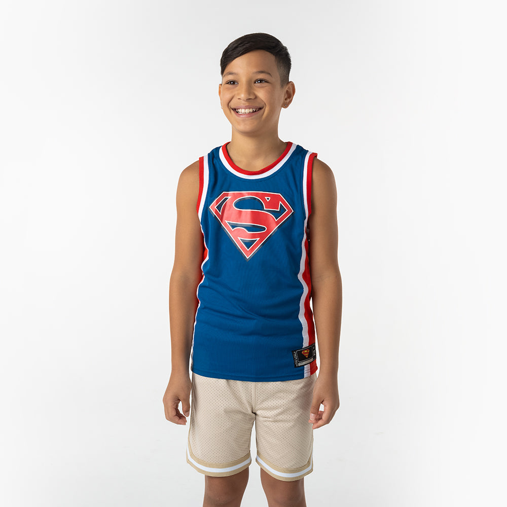 Superman Basketball Jersey Kids